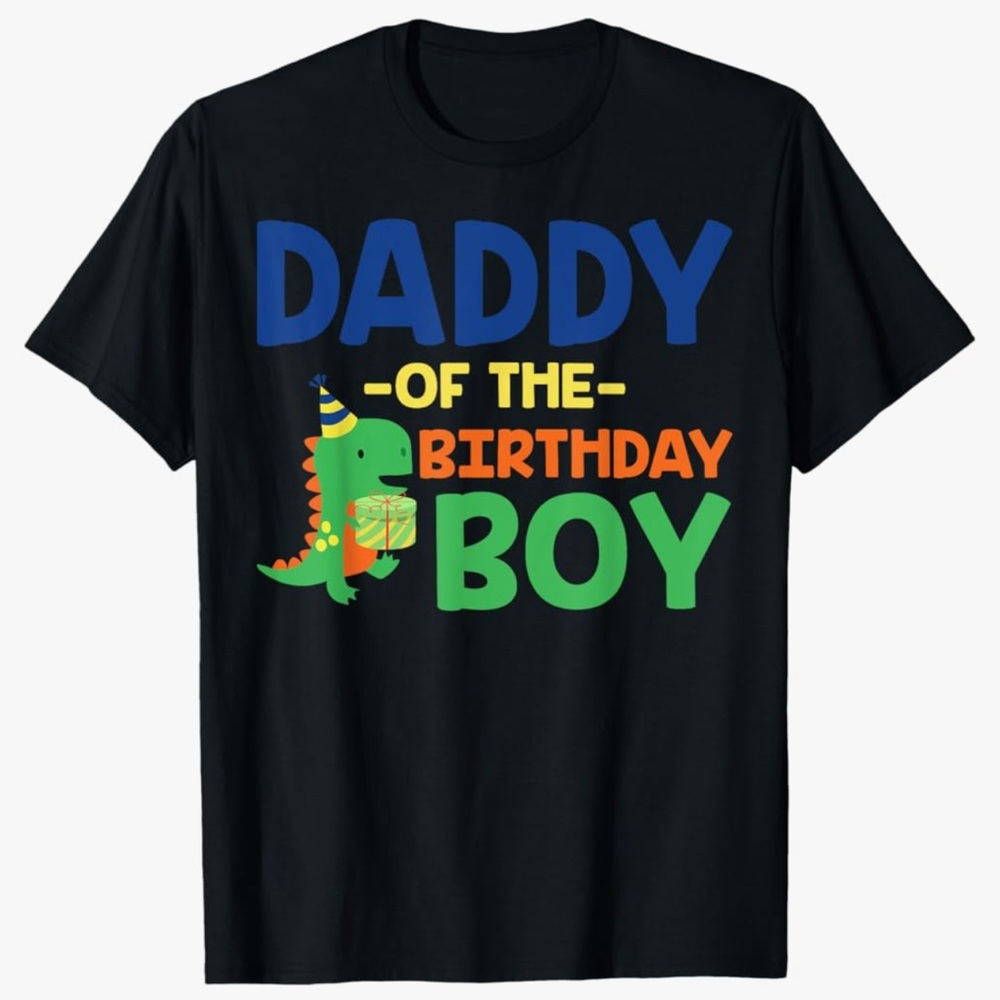 Daddy of the Birthday Boy Dinosaur T-Shirt